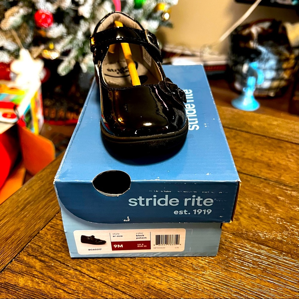 Black Stride Rite Mary Janes